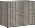 Mobile Generico Portaoggetti da Giardino Polyrattan Mobili Armadietti e Armadietti e stipi 11.2 kg 319869 100 x 55 5 x 80cm Grigio Grigio