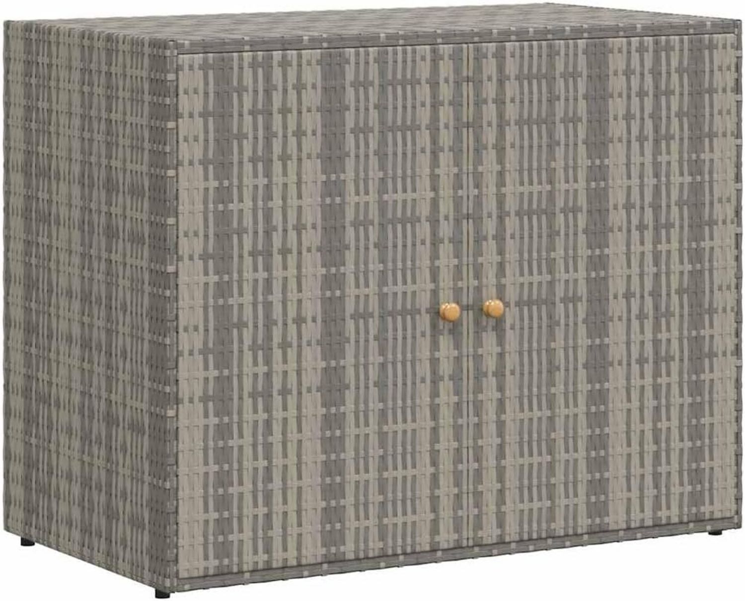 Mobile Generico Portaoggetti da Giardino Polyrattan Mobili Armadietti e Armadietti e stipi 11.2 kg 319869 100 x 55 5 x 80cm Grigio Grigio