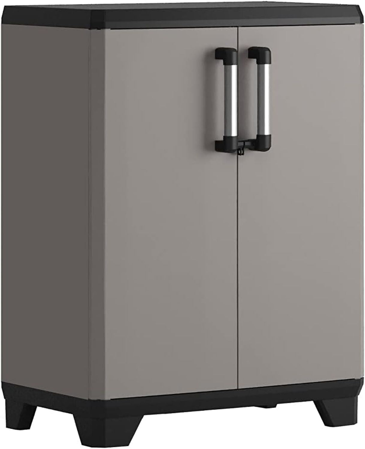 Armadio Keter 2 Ripiani cm Gulliver Basso Sabbia e Beige 80 x 44 x 100 XL