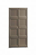 Armadietto C Rattan da Interno Esterno 2 Ante Effetto Rattan 1 Ripiano Interno. Materiale Plastica 5 cm Dimensioni 68 x 39 x 91